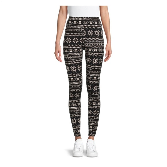 Women's Fair Isle Leggings - Picture 1 of 4